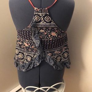 Paisley/patterned tank top/blouse